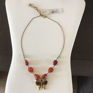 NWT Lucky Brand Butterfly necklace
